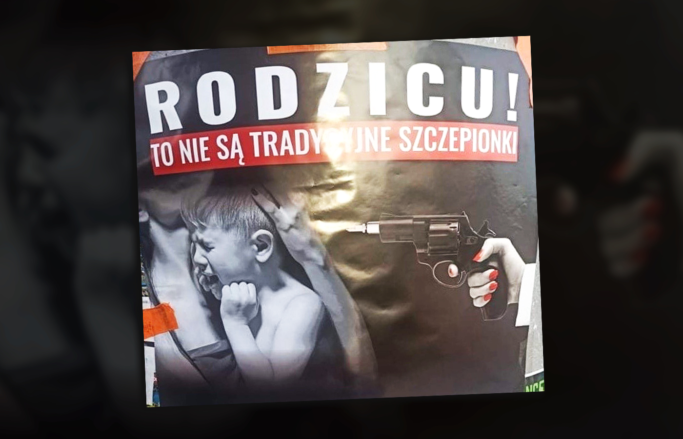 Siemianowice Śląskie. Banner o szczepionkach