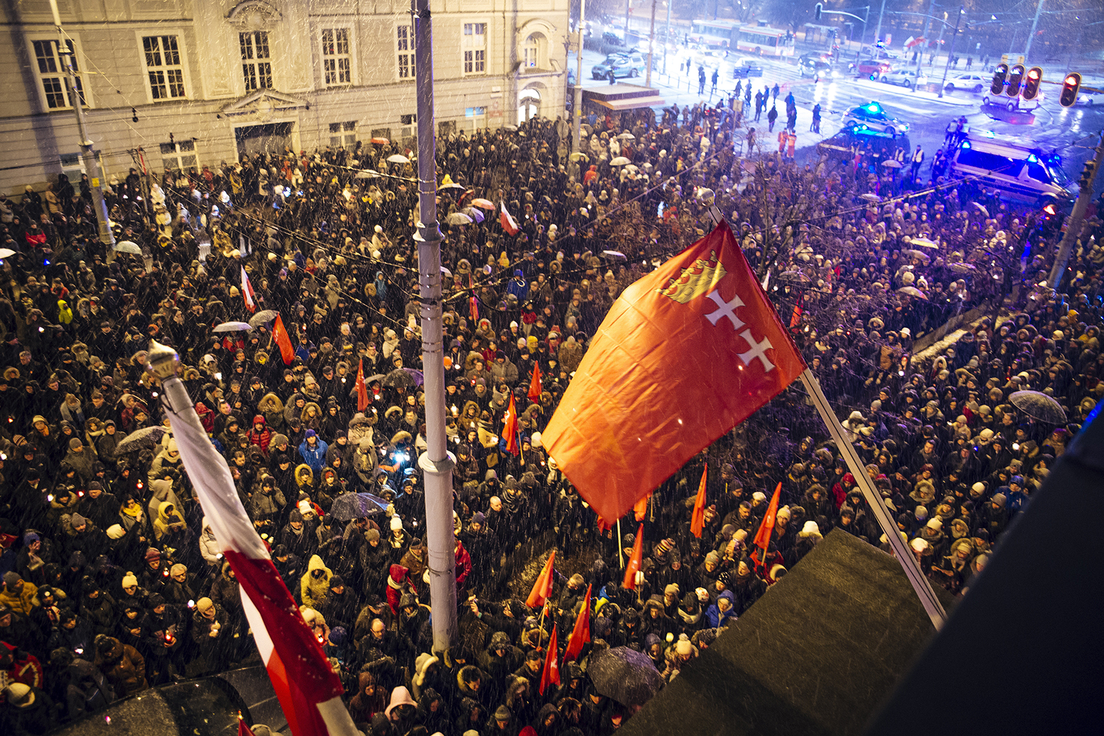 Wiec pamięci Pawła Adamowicza w Gdańsku